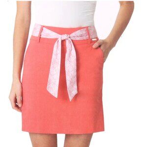 NWT SC&CO Coral Skort W Sash Belt